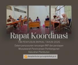 Rakor Tim Penyusun RKPKal Tahun 2025